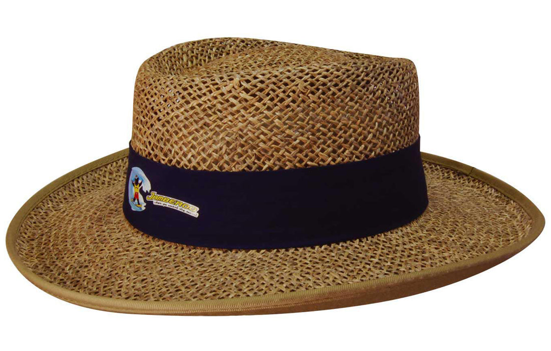 Headwear Straw Sports Hat With Material Under The Brim X12 - S4286 Cap Headwear Professionals   